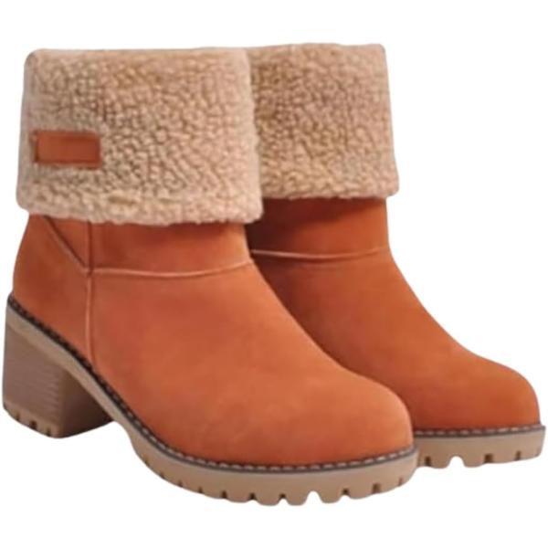 GuyAna Elderly thick heel winter boots women&apos;s win...