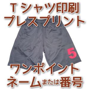 Tシャツ印刷・ワンポイントネーム・番号プレスプリントの商品画像