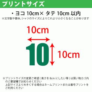 Tシャツ印刷・ワンポイントネーム・番号プレスプリントの詳細画像4