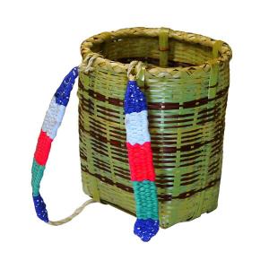 背負いカゴ 丸型ワイド(大) 山菜採り キノコ採り 収穫 農産物 道具入れ