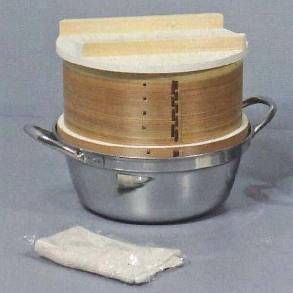 ナガノ産業　20689　和せいろ（杉）鍋付セット　2升用　【ガス・IH対応】【日本製】