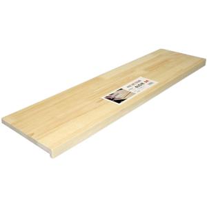 蕎麦切まな板 600mm×300mm×15mm シナ材 滑り防止金具付 : 岩内金物店