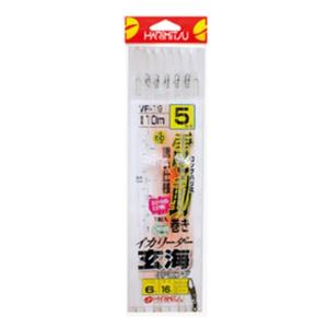 HARIMITSU(ハリミツ) リーダー イカリーダー 玄海スペシャルロング 5本用 フロロカーボン 10m 6号 VR-19
