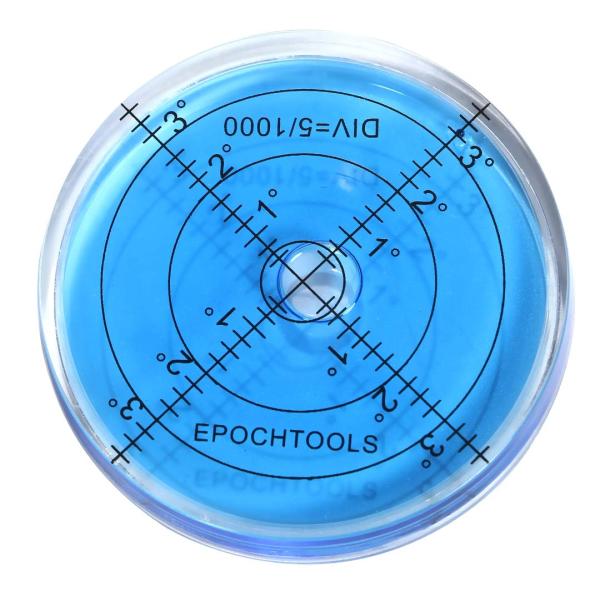 r_planning 大型 水平器 傾斜 測定 丸型 青色 66mm