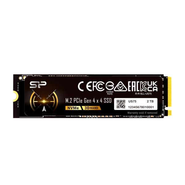 シリコンパワー 2TB US75 NVMe PCIe Gen4 M.2 2280 SSD R/W 最...