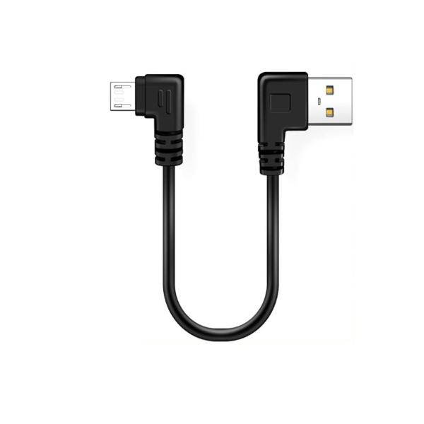 USB2.0上下左右90度L字方向変換ケーブル Micro USB2.0延長ケーブル (0.25m ...