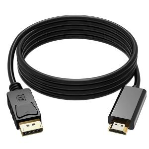 DisplayPort to HDMI 変換ケーブル 4K@30Hz DP-HDMI ケーブル 4K 金メッキ ネクタ DP（ オス） to HDMI