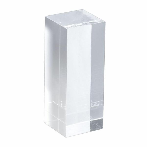 ササガワ 店舗用品 アクリル角柱 30mm角 高さ80mm 32-9505