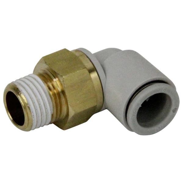 SK11(エスケー11) ワンタッチ管継手 チューブ用 エルボユニオン 10mmホース用 R1/4 ...