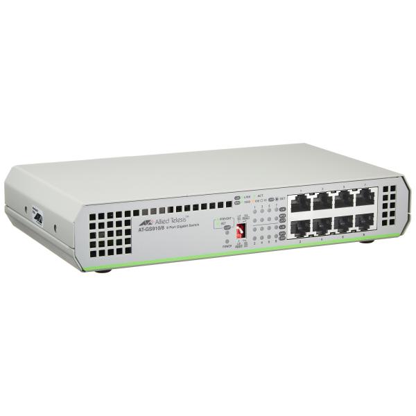AT-GS910/8 レイヤー2スイッチ