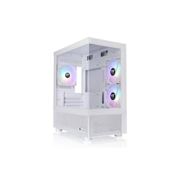 Thermaltake View 170 TG ARGB Snow Micro-ATX ミニタワー型...