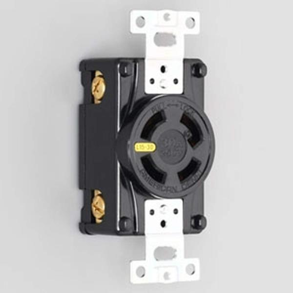 アメリカン電機 引掛形 埋込コンセント 接地3P30A250V 4320L15