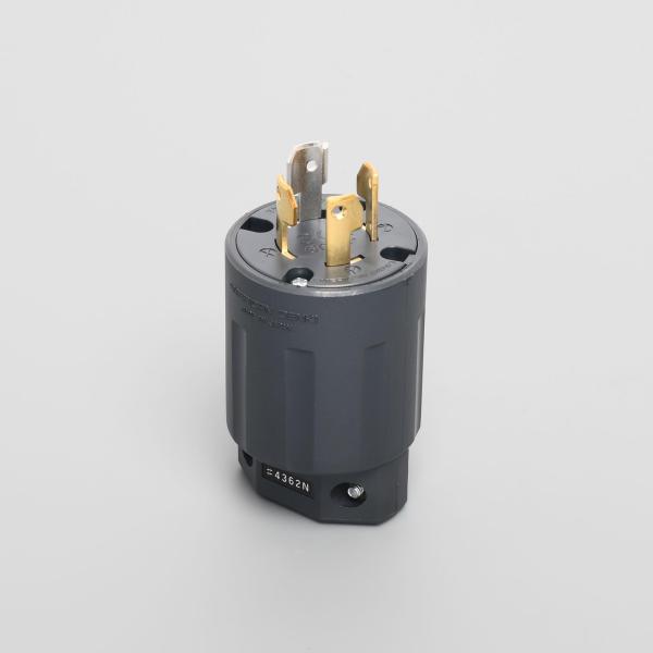 アメリカン電機 引掛形 ナイロンプラグ 接地3P30A600V 4362N