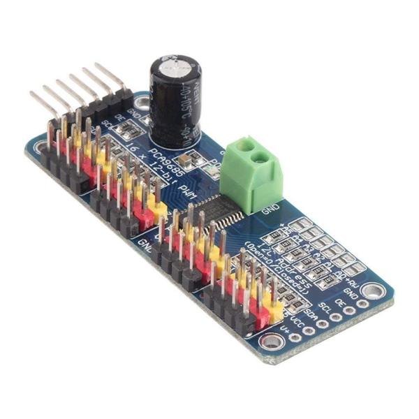HiLetgo PCA9685 16チャンネル 12-ビット PWM Servo モーター ドライバ...