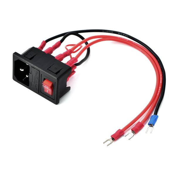 Richer-R 3Dプリンタ電源スイッチ U型プラグ15A 220V / 110V電源スイッチ/ア...
