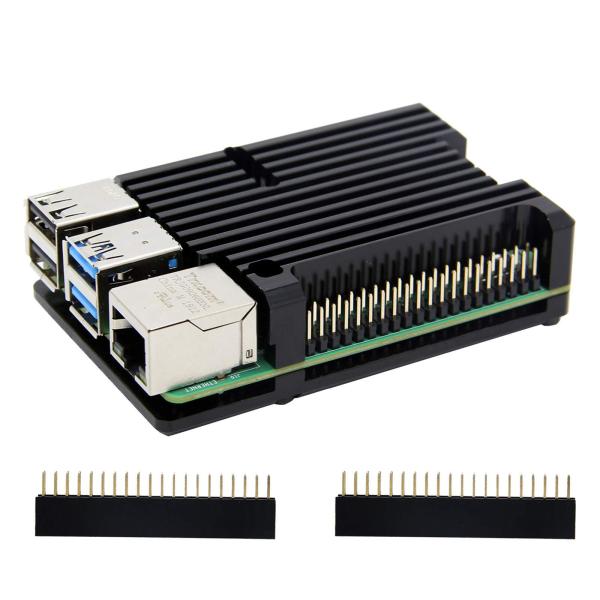 Geekworm Raspberry Pi 4ケース パッシブ冷却アーマー金属ケース(ラズパイ4ボー...