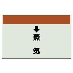 ユニット 配管識別シート（縦管用） ↓蒸気 （中）・ユニシート・２５０Ｘ７００