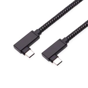 Mauknci 両端 l字 Type C to Type C ケーブル 0.6m PD対応 USB 3.1 Gen2 100W/5A USB-C PD