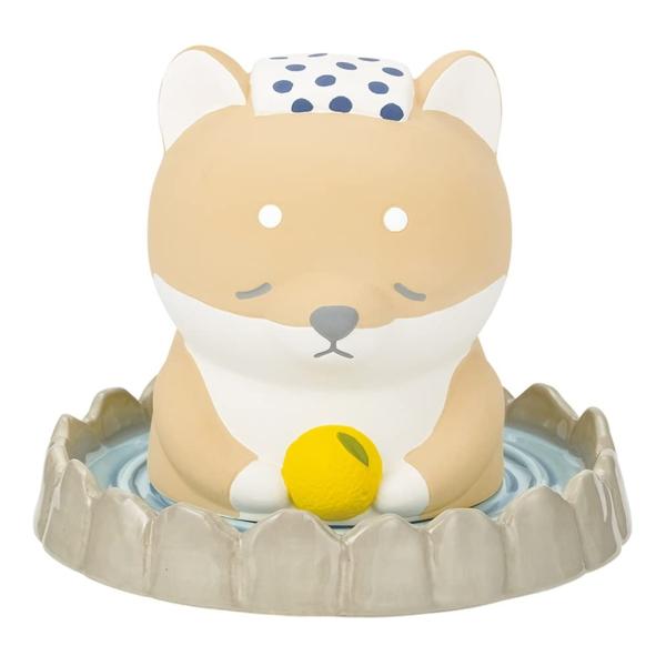 りぶはあと 温泉加湿器 プレミアムねむねむアニマルズ 柴犬のコタロウ ポット本体:W7.5xD7.5...
