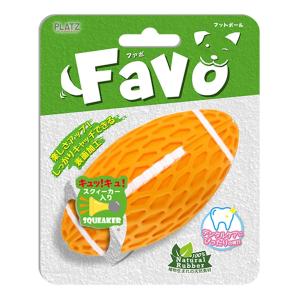 PLATZ PET SUPPLISES＆FUN（プラッツ） 犬用おもちゃ Favo フットボール オレンジ