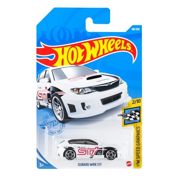 ホットウィール(Hot Wheels) ベーシックカー スバル WRX STI HCM54 ホワイト