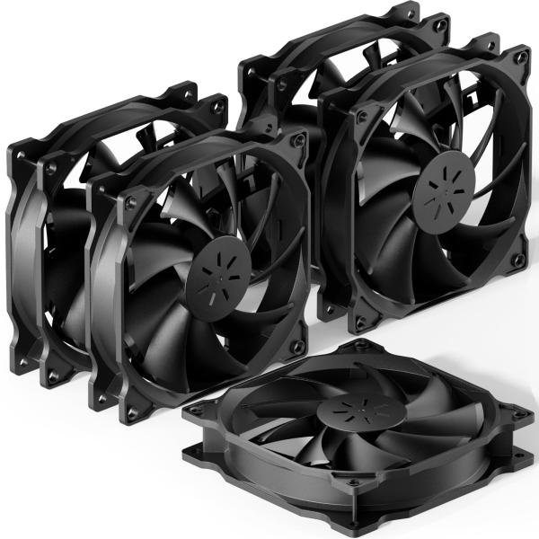 Novonest 120mm PCケースファン 静音タイプ 25mm厚 1200rpm 小3ピンとペ...