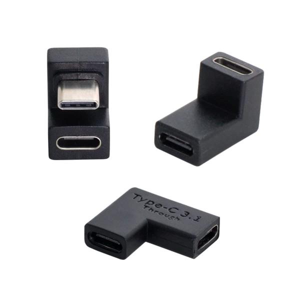 Cablecc 3pcs / lot USB3.1タイプCオスメス-USB-Cメス電源データNSスイ...