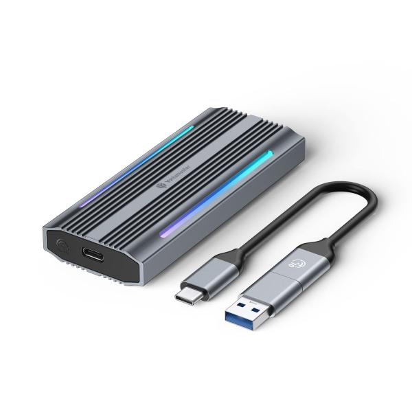 Yottamaster M.2 SSD 外付けケース NVMe M.2 SSD ケース USB3.2...