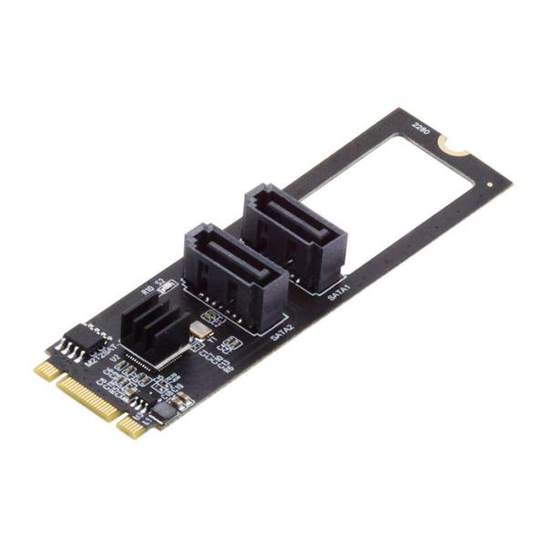 ChenYang M.2 NGFF キー B+M - SATA 3.0 6Gbps アダプター コン...