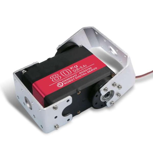 RCmall RDS5180 80KG 7.4V デュアルシャフトサーボ IP66防水 高トルクメタ...