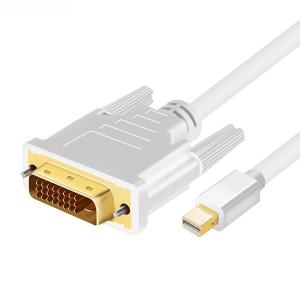 Mini DisplayPort - DVI 変換ケーブル/1.8m/mDP 1.2 - DVI-Dビデオ変換/1080p/ミニディスプレイポート -