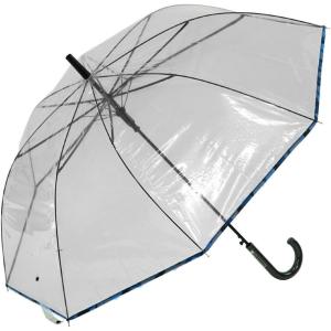 ビニール傘 65cm POE 無地 （ 透明傘 雨傘 長傘 アンブレラ シンプル
