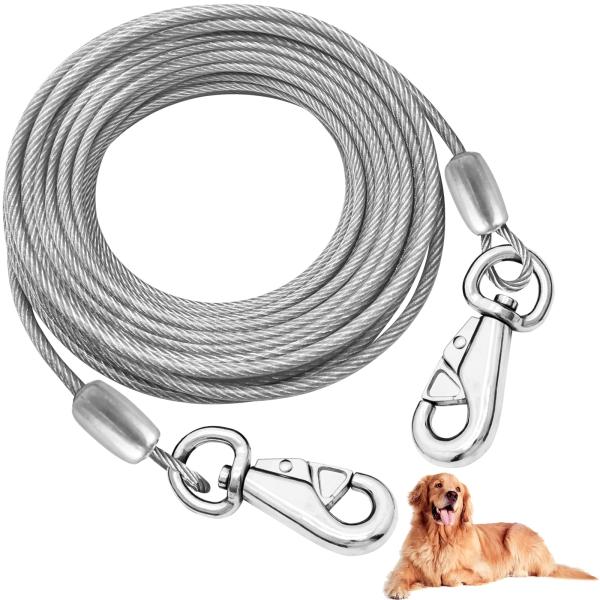 MiderHao 係留 ケーブル犬 鎖2m/3m/4.5m 庭用犬ランナー 犬ケーブル60KG外用ド...