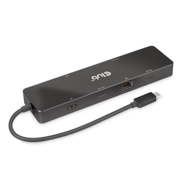 Club 3D USB Gen2 Type C 6-in-1 ハブ HDMI/USB C デュアルデ...