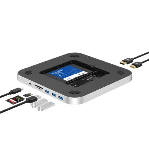 PULWTOP 8 in 1 USB C ハブ Mac Mini M1/ M2/ M2 Pro対応用