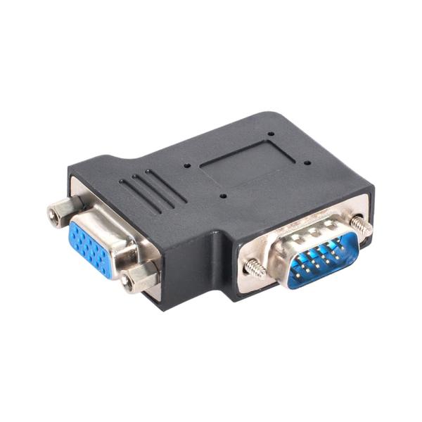 NFHK 垂直フラット左角度 90度 VGA SVGA オス-メス延長アダプター