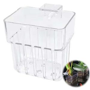 PAVIKE 水槽の植物ホルダー 水草カップ 水槽プラントホルダー 観賞植物カップ 水族館の植物ホルダー アクアリウムプラントホルダー 水中植物用透明