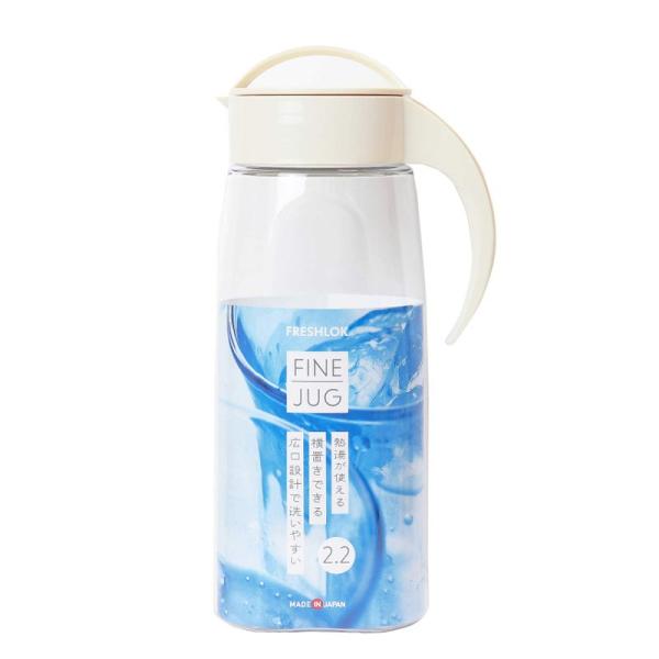 タケヤ化学工業 耐熱 冷水筒 ファインジャグ 2.2L ミルクホワイト