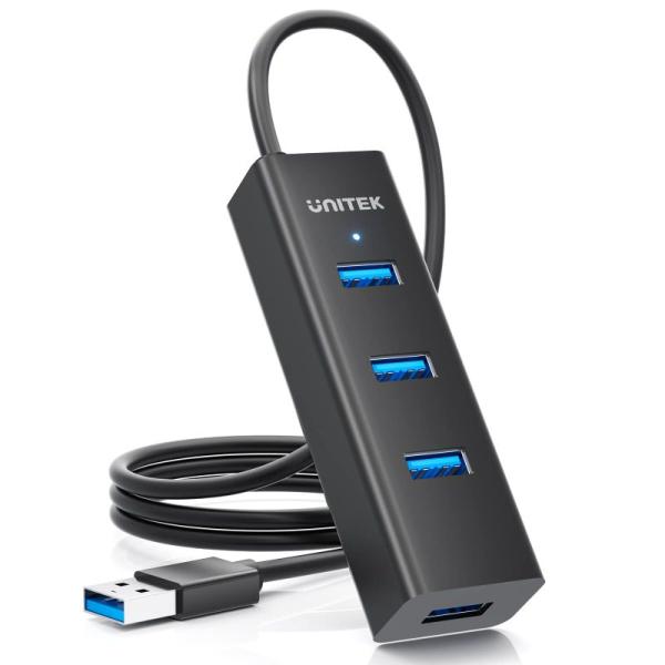 Unitek USB3.0 4ポートハブ USBハブ 補助電源入力ポートあり バスパワー USB 拡...