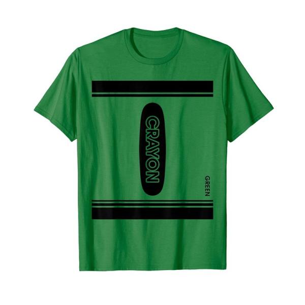 グリーンクレヨンボックス ハロウィンコスチューム カップルグループギフト Tシャツ