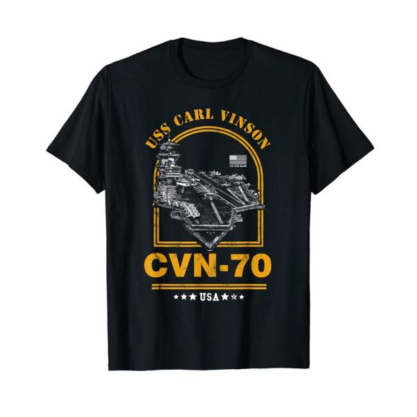 アメリカ海軍航空母艦 CVN-70 カール・ヴィンソン (USS Carl Vinson) Tシャツ