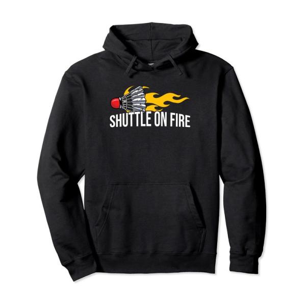 Shutte On Fire グラフィック バドミントン シャトル プレイヤー スポーツ パーカー