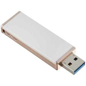 バッファロー BUFFALO 女性向け キャップレスデザイン USB3.0用 USBメモリー 32GB ロイヤルホワイト RUF3-JW32｜good-life-ser