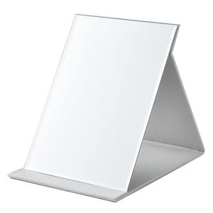 Modest Joy 折立鏡 鏡 卓上 大きな鏡 化粧鏡 プロモデル 折りたたみ 角度調節 携帯鏡 ヘアメイク ヘアアレンジ ミラー (白,｜good-life-ser