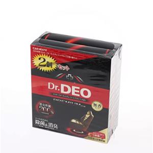 カーメイト 車用 除菌消臭剤 ドクターデオ Dr.DEO プレミアム シート下タイプ大型 無香 安定化二酸化塩素 2個セット 350g×2 D2｜good-life-shop