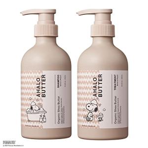 アハロバター モイスト＆リペア シャンプー＆ヘアトリートメント スヌーピーデザイン セット（オーガニックシアバター）｜good-life-shop