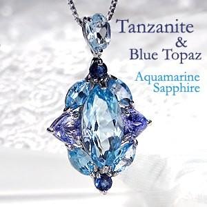 バカラ　タンタシオン　ネックレス　ペンダント　750 K18 アクアマリン　水色 Baccarat バカラ タンタシオン ネックレス 750 K18 ペンダント