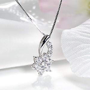 Pt900 2.0ct ダイヤモンド クロス ネックレス 送料無料 プラチナ 2ct 2