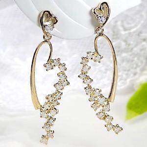 Pt900 2ct ダイヤモンド フラワー ピアス 送料無料 プラチナ 2カラット