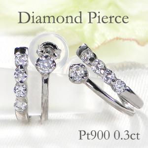 【新品同様】K18 ダイヤモンド フープ ピアス パヴェ0.3ct MADE IN KOFU]K18WG ダイヤパヴェフープピアス TI-848 | 山梨県甲府市